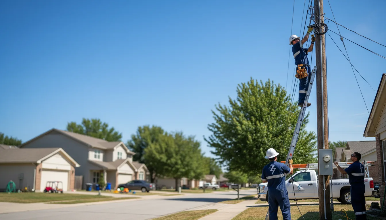 Residential electrician providing installation services in Brohard, WV